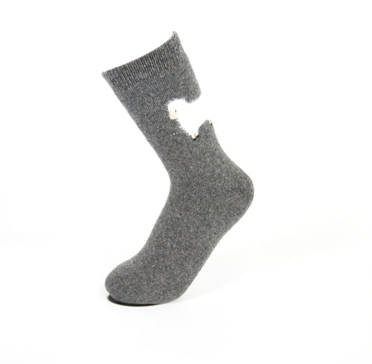 Ladies Thick Wool and Angora Socks_Pack of 12