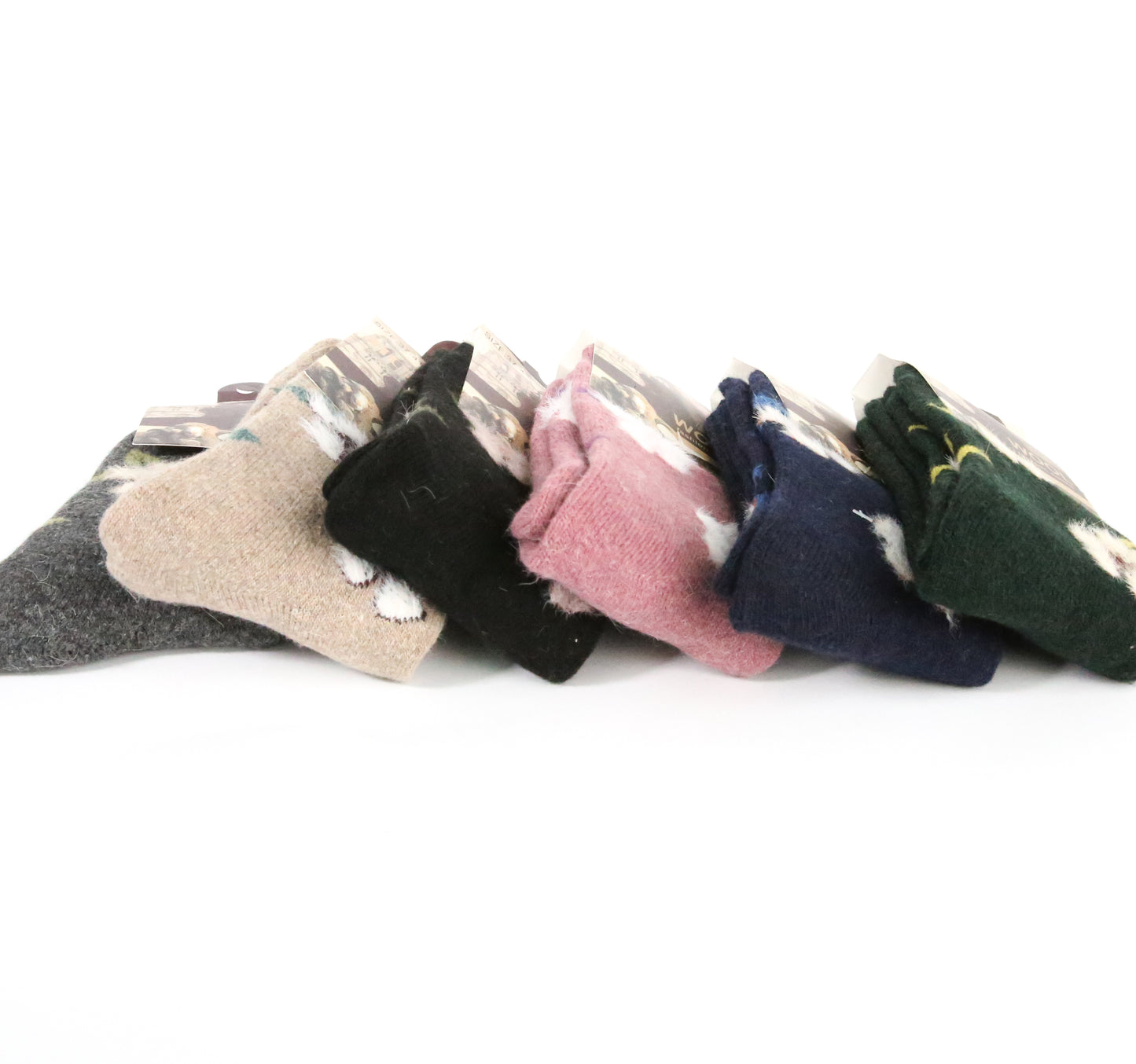 Wool and Angora Thick Wool Socks_Pack of 12