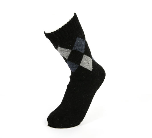 Mens Pattern Winter Socks (80% Wool)_Pack of 12