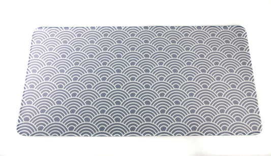 Neoprene Keyboard Mat_ GREY WITH WHITE PATTERN