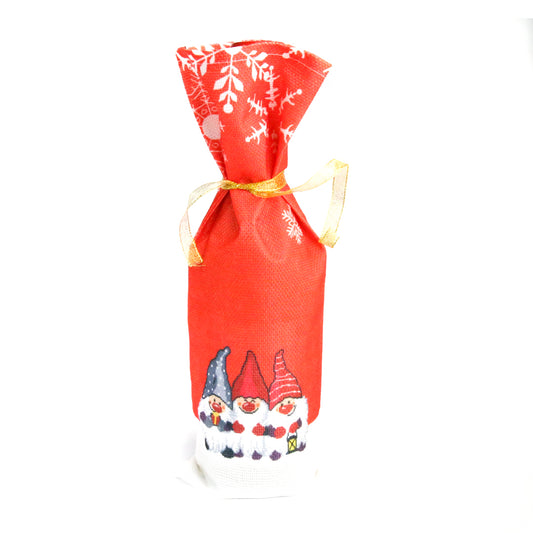 Christmas Wine Bottle Bag_RED (Pack of 12)