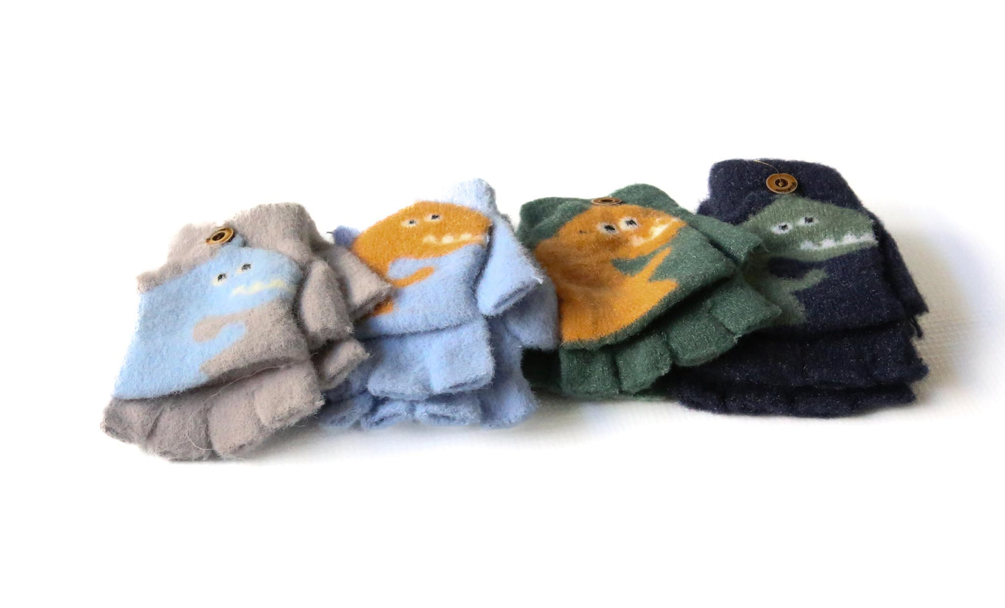 Kiddies fingerless gloves with mitten flap_Pack of 12