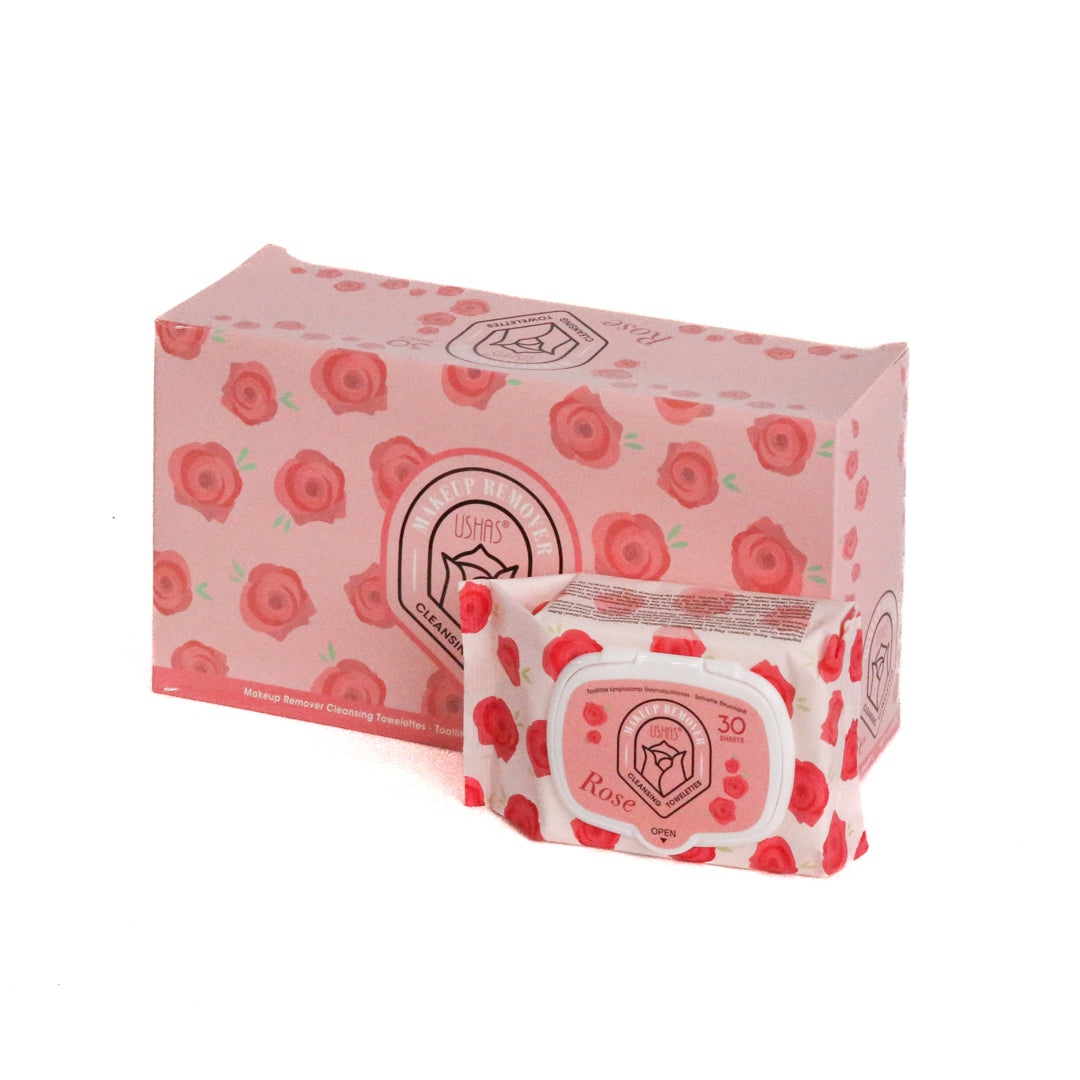Cleansing Wipes Rose 6 p/box (R24ea)