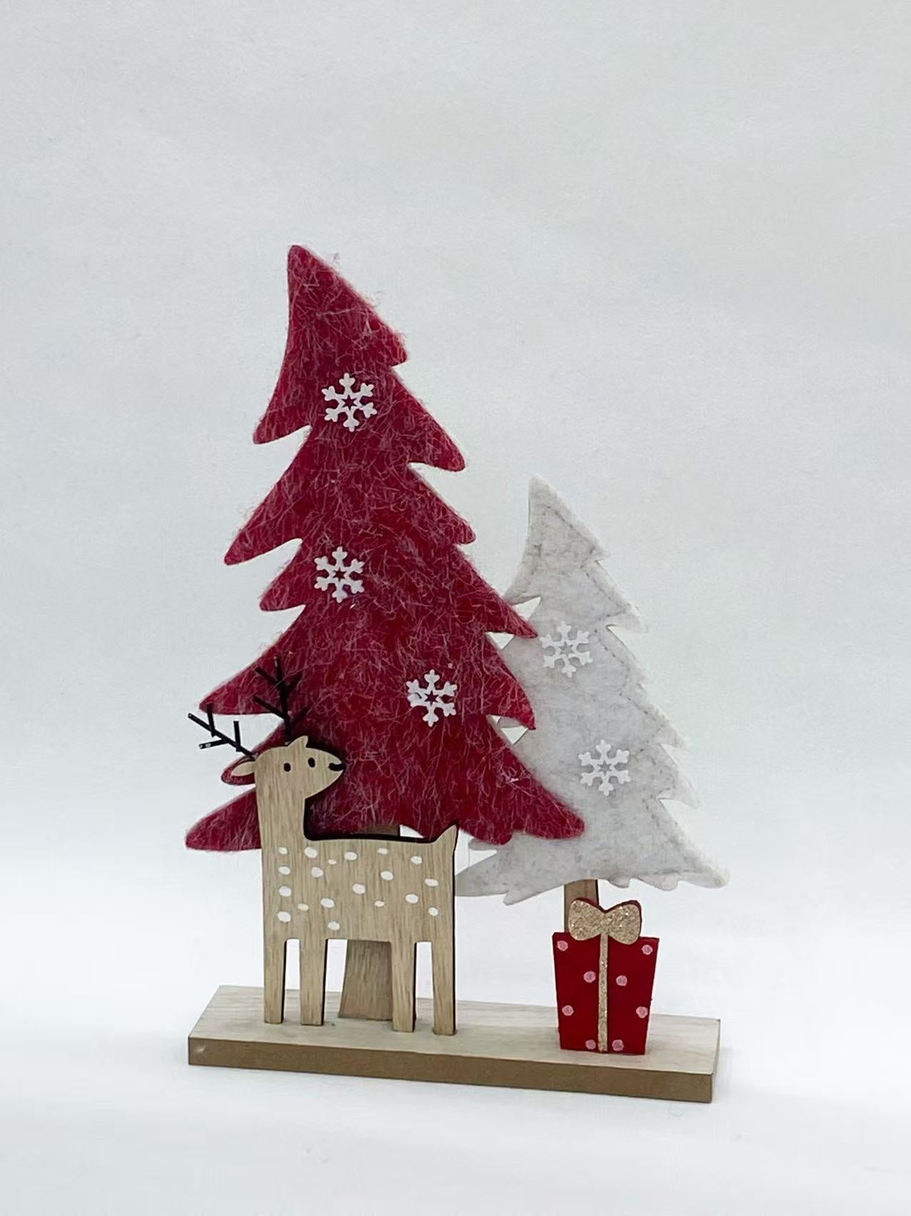 Christmas tree and reindeer
