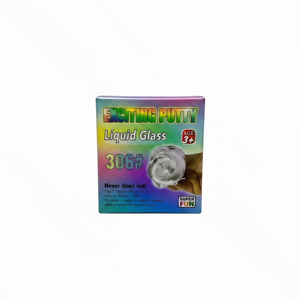 CE Collection Exciting Putty Liquid Glass 306# in a tin, never dries out, metallic finish after stretching.