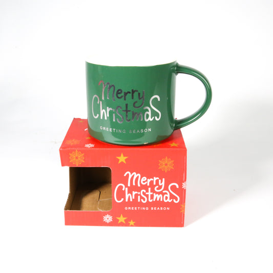 Christmas Coffee Mug_Loose Font_GREEN